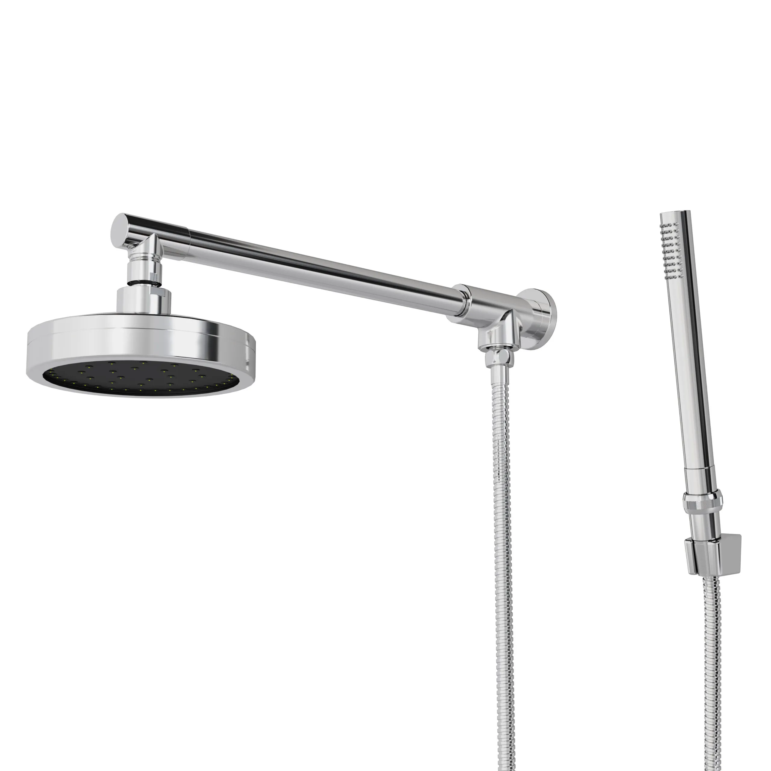 Chuveiro Articulado de Parede Autolimpante, com Desviador